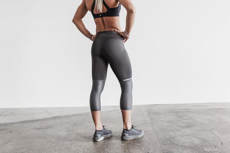 Nobull Pace Crop Women's Jogger Dark / Grey | USA V2159R